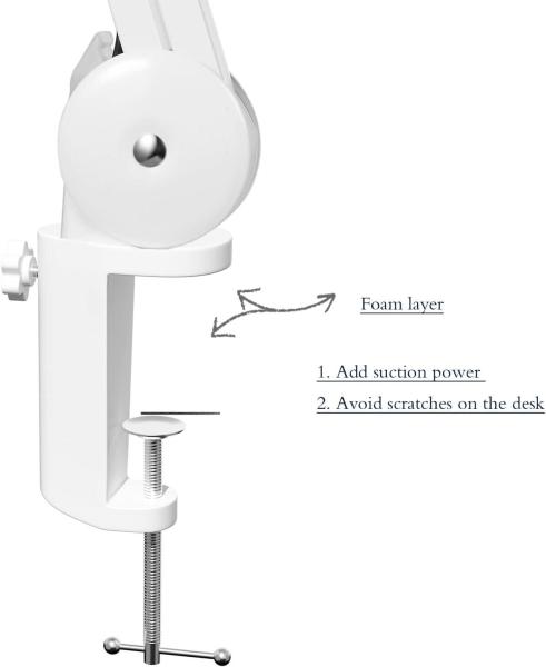 LED Lupenleuchte Lupenlampe Arbeitsplatzlampe Kosmetiklampe Dimmbar Vergrößerung
