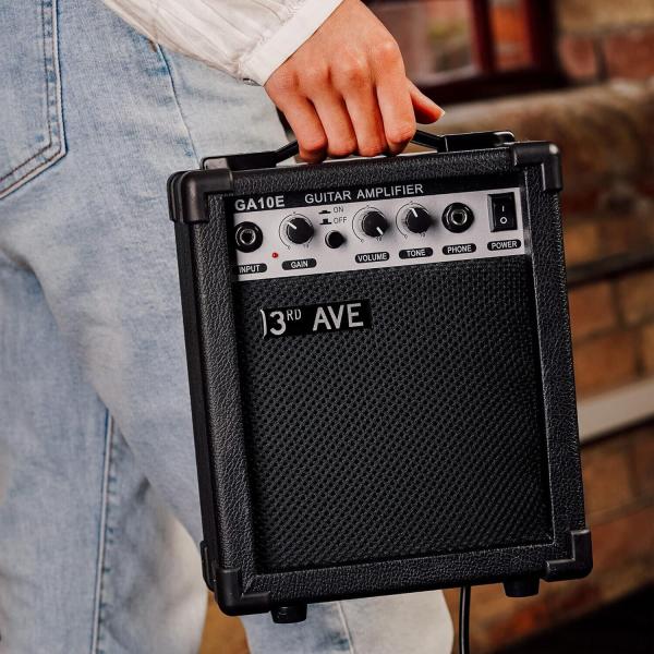 3rd Avenue Gitarrenverstärker 10 W mit Kopfhörerausgang, Overdrive-Schalter