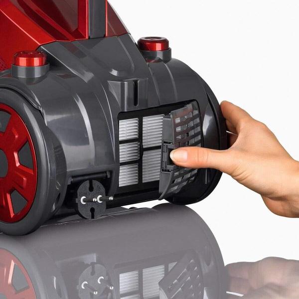 CLEANMAXX Zyklon-Staubsauger beutellos 700W Bodenstaubsauger Staubsauger in Rot