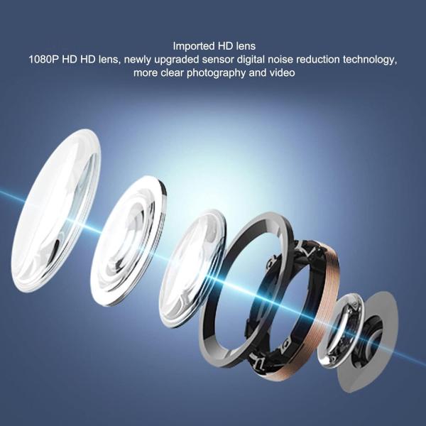 Mini-Überwachungskamera, 1080P HD WiFi Wireless Home Security Cam, Nachtsicht
