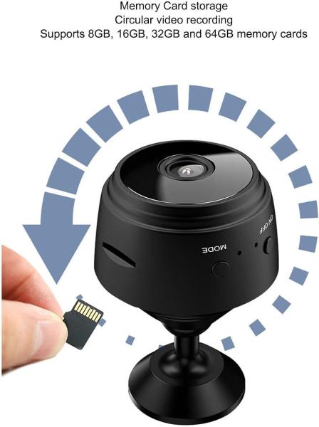 Mini-Überwachungskamera, 1080P HD WiFi Wireless Home Security Cam, Nachtsicht
