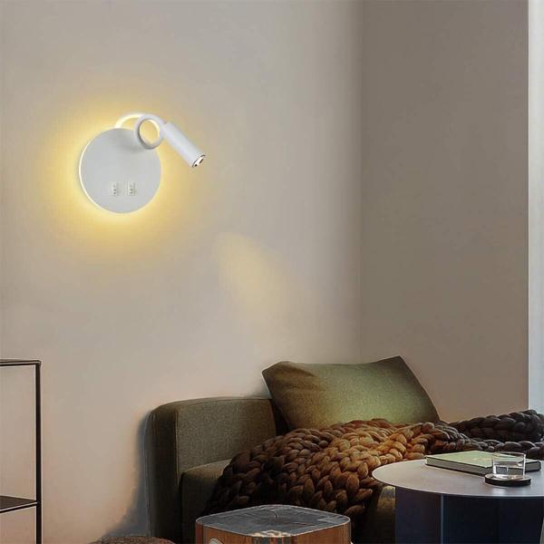 LED leselampe wandlampe mit schalter Modern wandleselampe Bettlampe Wandleuchte
