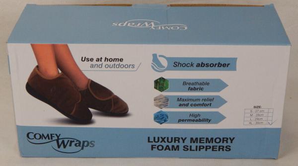 Comfy Wraps / XL / braun Rundum-Komfort mit extra Flausch für Ihre Füße Schuhe