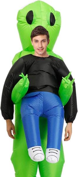 Aufblasbares Kostüm Alien Ausgefallenes Fasching Auflbaskostüm Größe Erwachsene