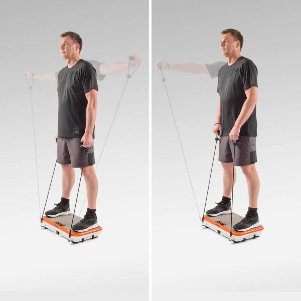 Vibroshaper Fitness Vibrationsplatte mit Zubehör Sport Fitness Gerät für Zuhause