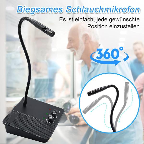 Fenster-Lautsprecher-Gegensprechanlage, zwei-Wege-Gegensprechanlage für Geschäft