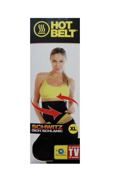 Hot Belt (Größe=XL) Schwitz dich Schlank Schlankmacher Bauchweggurt Abnehmen