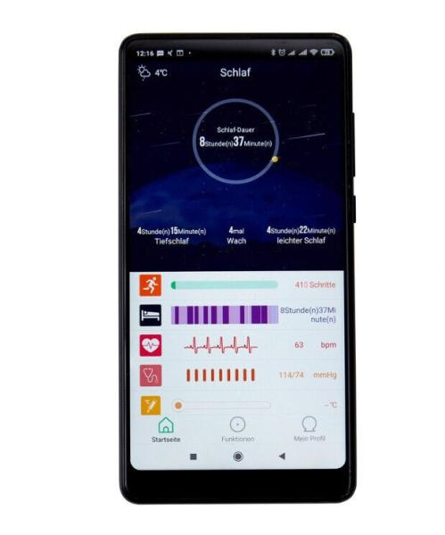 Fitnesstracker "Deluxe" Fitness-Armband Activity Tracker Aktivitätstracker