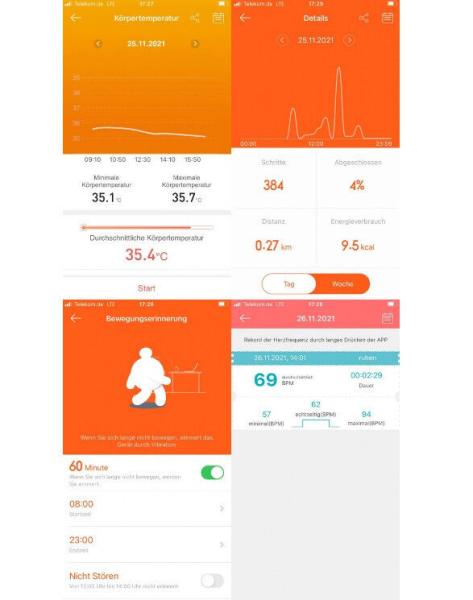 Fitnesstracker "Deluxe" Fitness-Armband Activity Tracker Aktivitätstracker