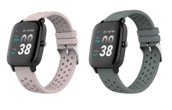 Fitnessuhr mit Körpertemperaturmessung Aktivitätstracker Touch Fitness Armband