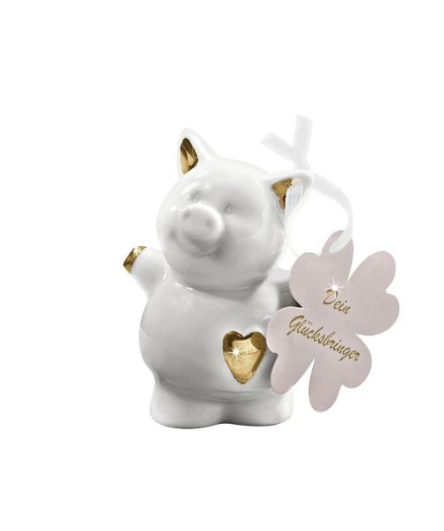 Geschenkset Glücksschwein Glücksbringer Porzellan Geschenk Glück