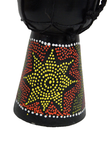 Djembe Trommel Bongo Afrika Holz 25 cm Musik Instrument Rhythmus Percussion 25cm