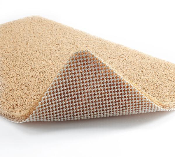 Aqua Grip Duschmatte Der sichere 2 in1 Dusch-Teppich Badematte rutschfest beige