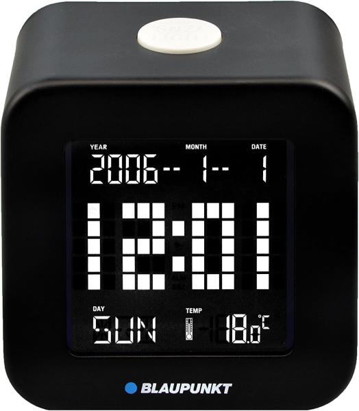 Blaupunkt CL 10 BK Multifunktionswecker (Alarm and Snooze, Datum, Wochenanzeige