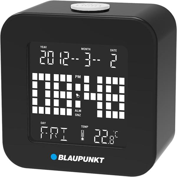 Blaupunkt CL 10 BK Multifunktionswecker (Alarm and Snooze, Datum, Wochenanzeige